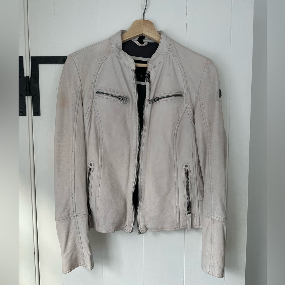 Mauritius Lamb Leather Moto Jacket